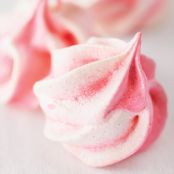 Candy Stripe Meringue Cookies