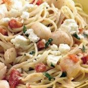 Creamy Scallops with Angel Hair Pasta