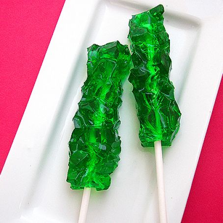 Rock Candy Jello Shooters with Midori Melon Sour