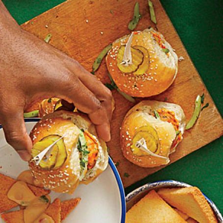 Buffalo Chicken Meatball Sliders