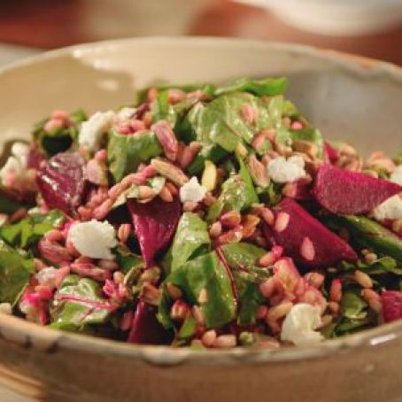 Farro, Roasted Beet & Goat Cheese Salad (Valerie Bertinelli)