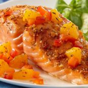Recipe Inspirations Citrus Baked Salmon with Orange Salsa Recipe