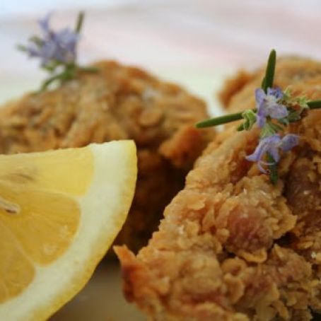 Rosemary-Scented, Extra-Crispy Fried Chicken