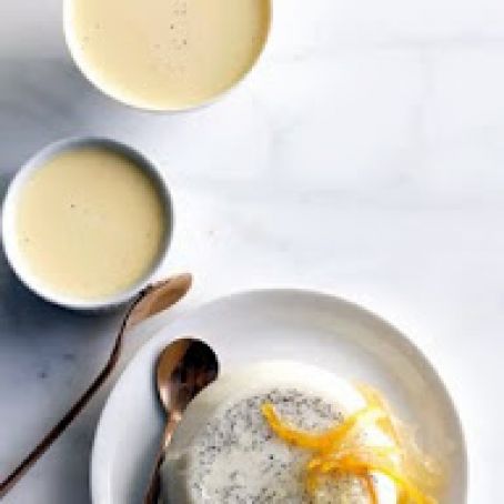 LEMON PANNACOTTA w/LEMON MARMALADE