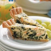 Bacon, Crab and Spinach Quiche Recipe