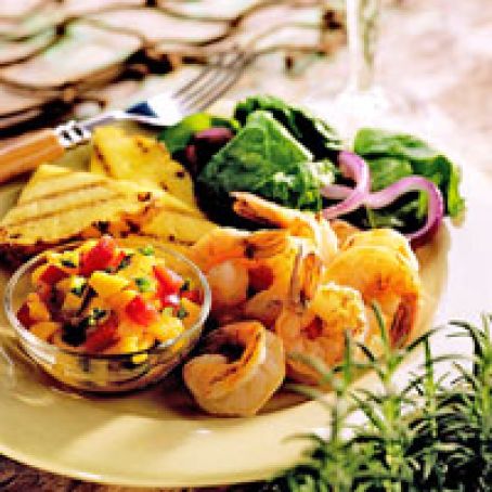 Grilled Shrimp with Papaya Salsa