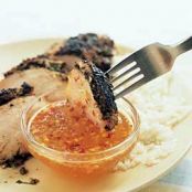 THAI-STYLE GRILLED CHICKEN WITH SPICY SWEET AND SOUR DIPPING SAUCE