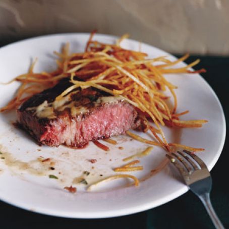 Pan-Seared Rib-Eye Steak with Béarnaise