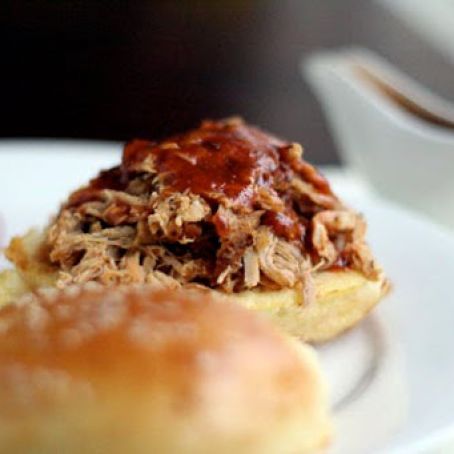 Pulled Pork with Homemade Orange BBQ Sauce (Crockpot)