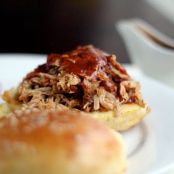 Pulled Pork with Homemade Orange BBQ Sauce (Crockpot)
