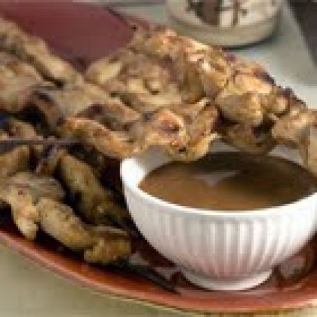 Chicken Satays w/ Peanut Sauce