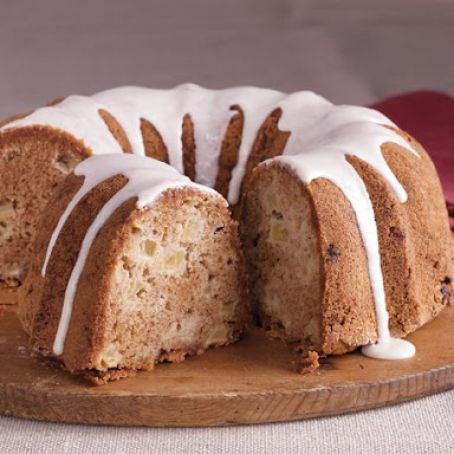 Spiced Apple Cake with Maple Glaze