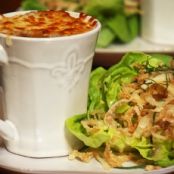 French Onion Soup and Salad with Vidalia Vinaigrette
