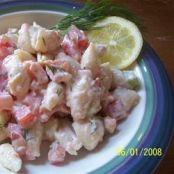 Shrimp and Pasta Shell Salad