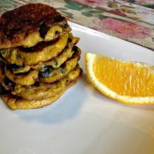 Clove Orange and Cranberry Plantain Pancakes