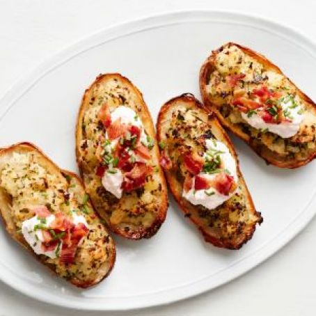 Horseradish-Bacon Twice-Baked Potatoes