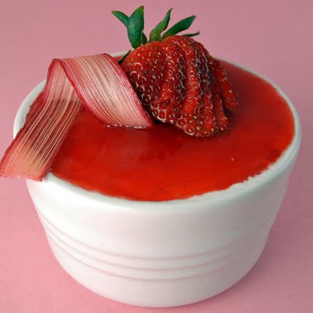 Rhubarb Strawberry Mousse