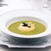 ASPARAGUS SOUP w/PARMESAN CUSTARDS