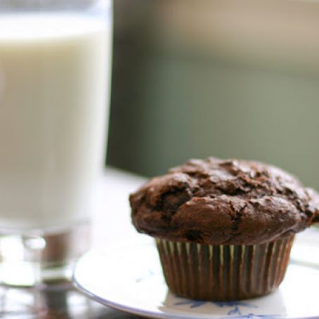 Snow Day Chocolate Muffins