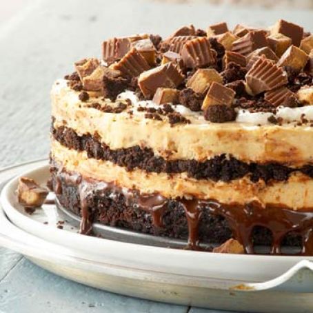 Peanut Butter Buckeye Brownie Cheesecake - Recipe.com