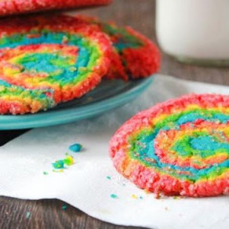 Rainbow Swirl Sugar Cookies