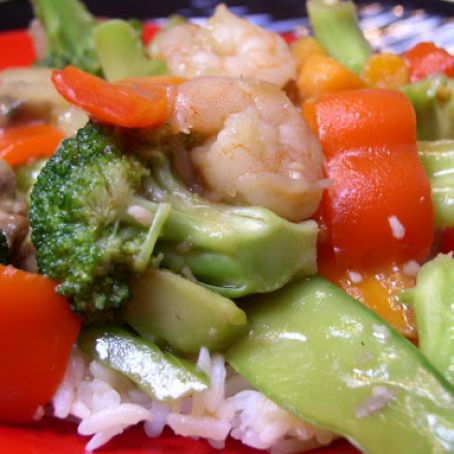 Stir-Fried Shrimp in Garlic Sauce