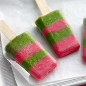 Strawberry Green Smoothie Pops