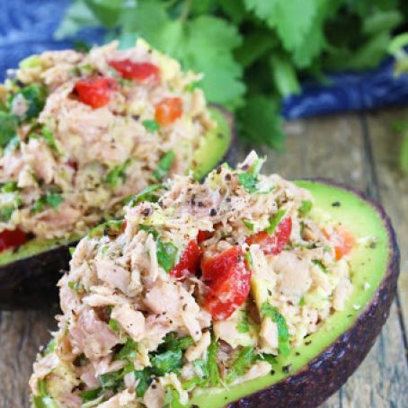 Tuna Stuffed Avocado