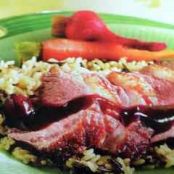 Grilled Cherry and Maple Duck Breast with Wild Rice