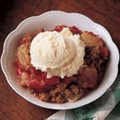 Rhubarb and Strawberries or Apples crisp