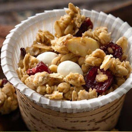 Easy Microwave Cranberry Almond Snack Mix