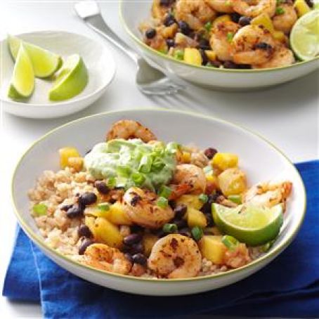 Caribbean Shrimp & Rice Bowl Recipe