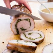 Herb Stuffed Pork Loin