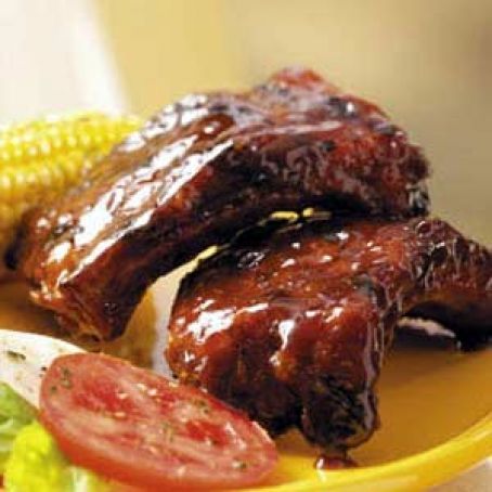 Molasses-Glazed Baby Back Ribs