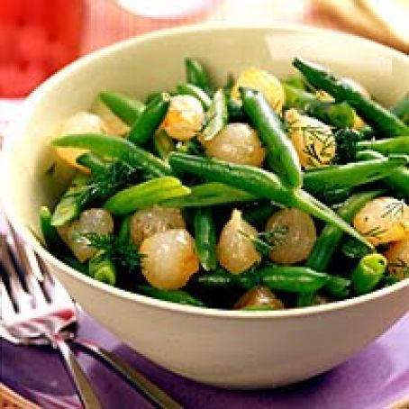 Green Beans with Caramelized Onions