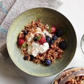 Candied Ginger, Coconut and Quinoa Granola