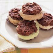 Chocolate-Pecan Ice Cream Sandwiches