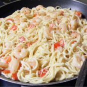 Cracked Pepper Shrimp Alfredo