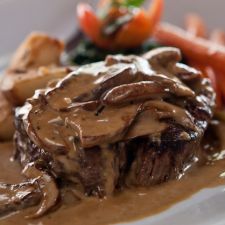 Seared Filet Mignon with Jameson Sauce and Mushrooms