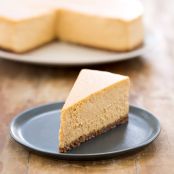 Pumpkin Bourbon Cheesecake with Graham-Pecan Crust