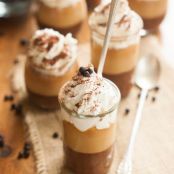 Dark Chocolate Salted Caramel Pots de Creme