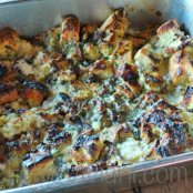 Baked Mushrooms and Croutons