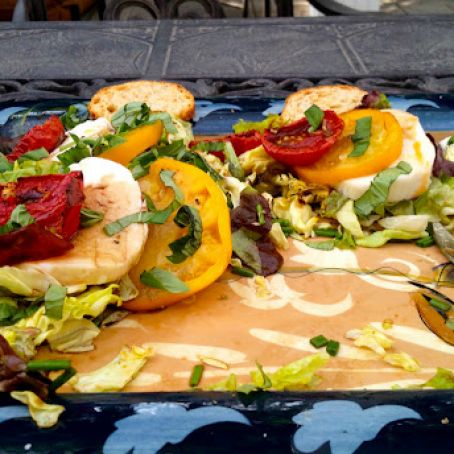Roasted Tomato Caprese Salad