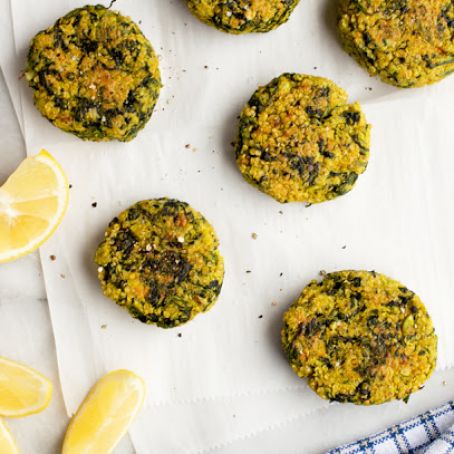 Fava, Spinach and Quinoa Cake