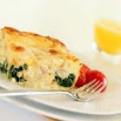 Ham, Cheese, and Spinach Strata