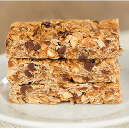 Chewy Peanut Butter-Chocolate Chip Granola Bars
