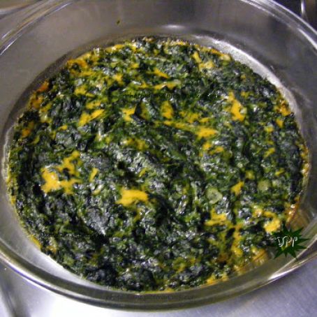 Cheesy Deviled Spinach