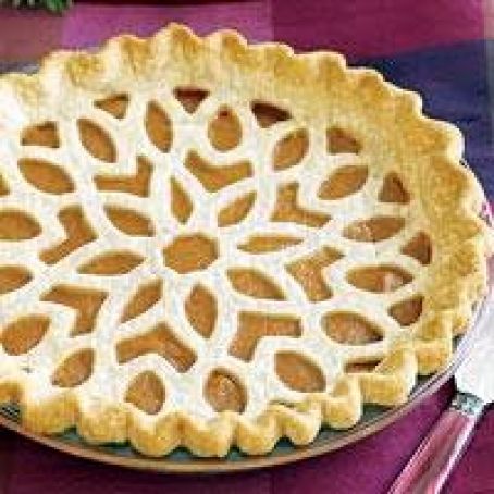 Lattice-Topped Pumpkin Pie