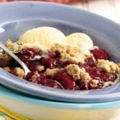 Apple-Raspberry Cookie Cobbler