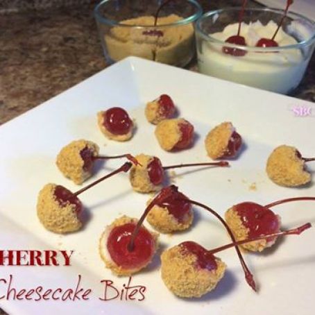 Cherry Cheesecake Bites
